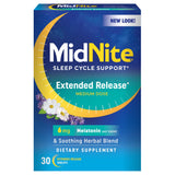 MidNite Extended Release Melatonin Sleep Aid 6 mg tablet front view