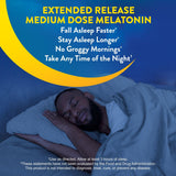 MidNite Extended Release Melatonin Sleep Aid tablet close-up