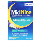 MidNite Sleep Supplement Capsules with Lavender and Chamomile front view