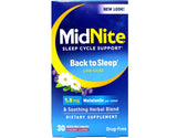 MidNite Support Quick Melt Tablets cherry flavour tablets close-up