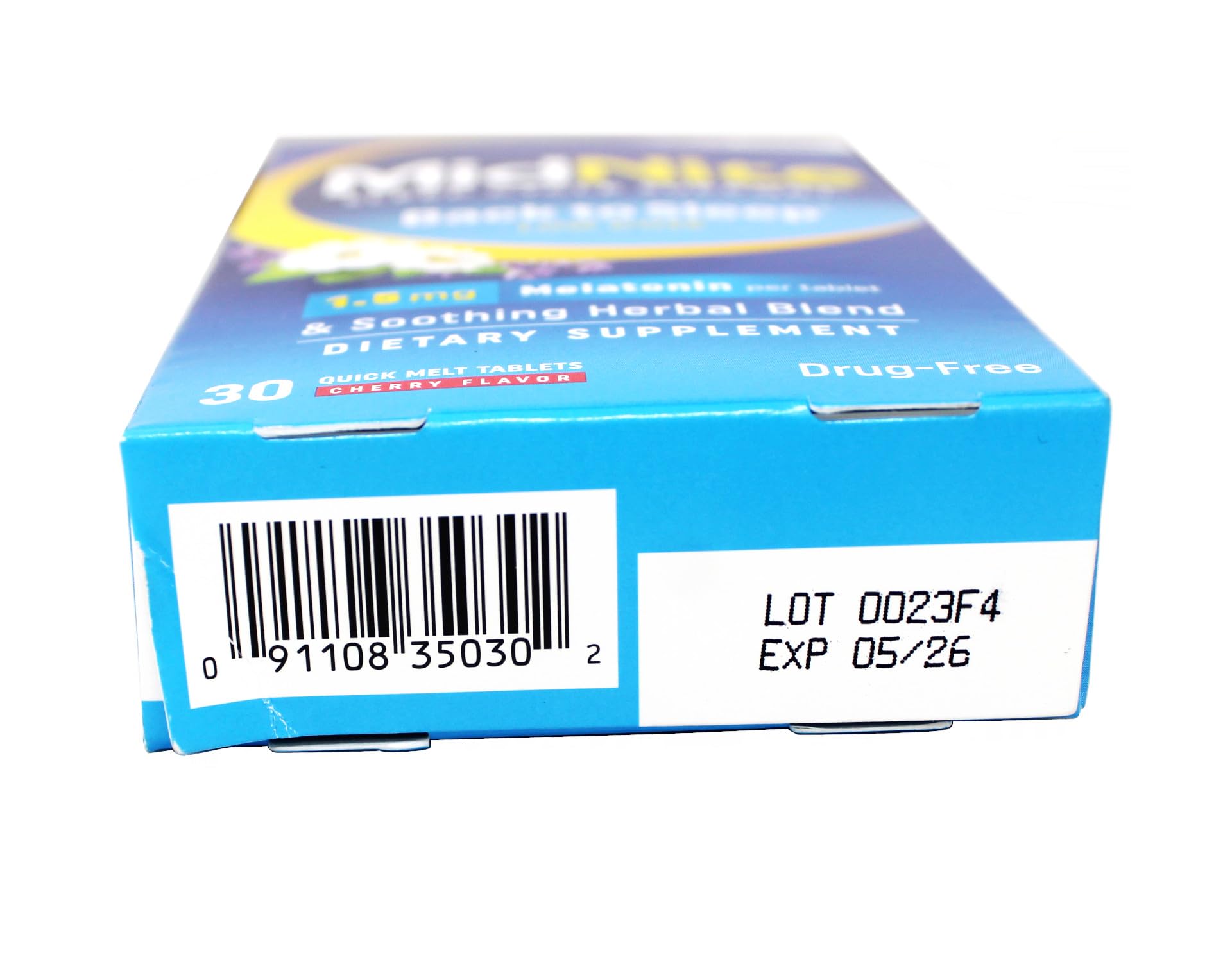 MidNite Support Quick Melt Tablets on a wooden table