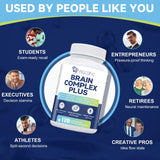 Migcopat Brain Supplement Capsules opened showing contents