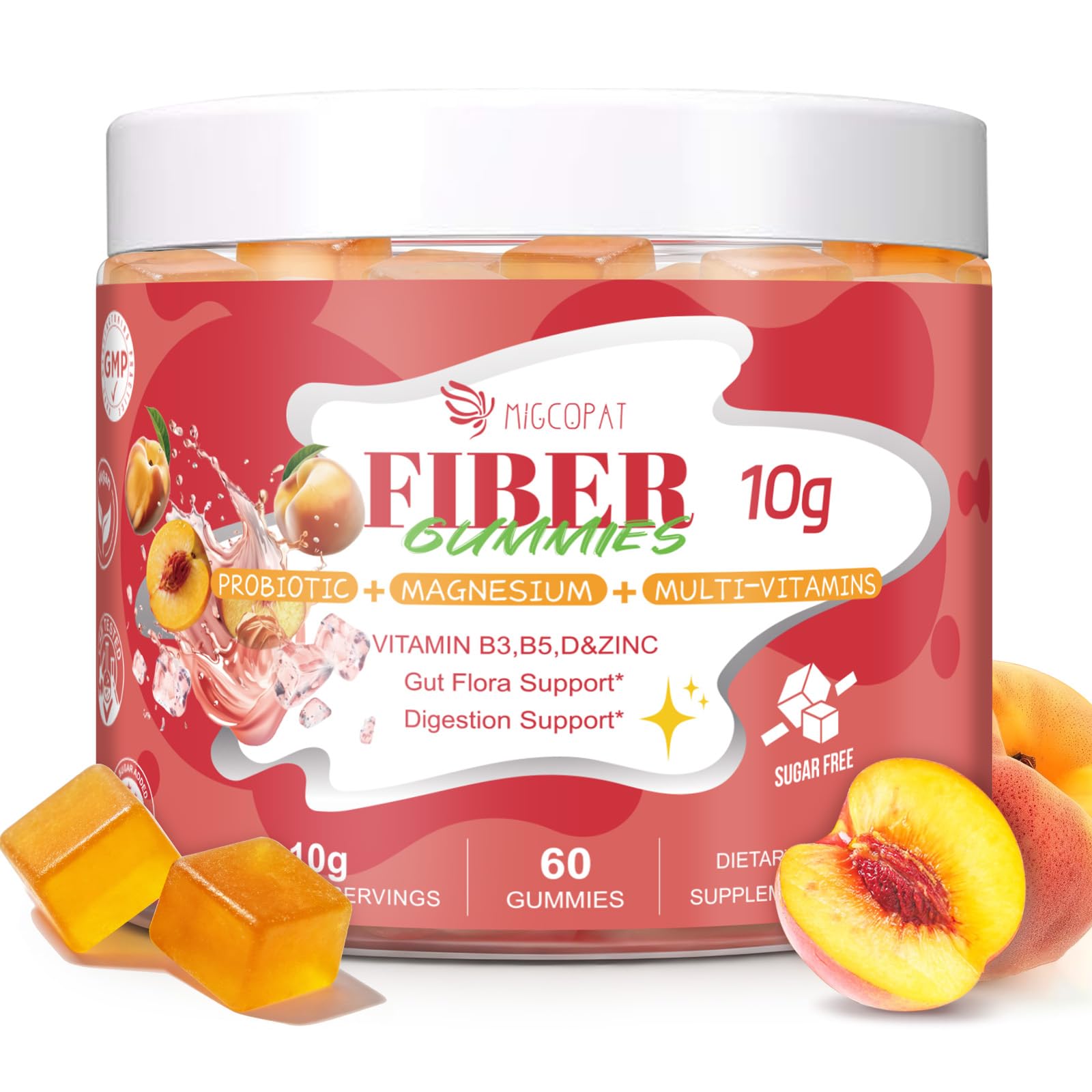 Migcopat daily Gummies front view with packaging