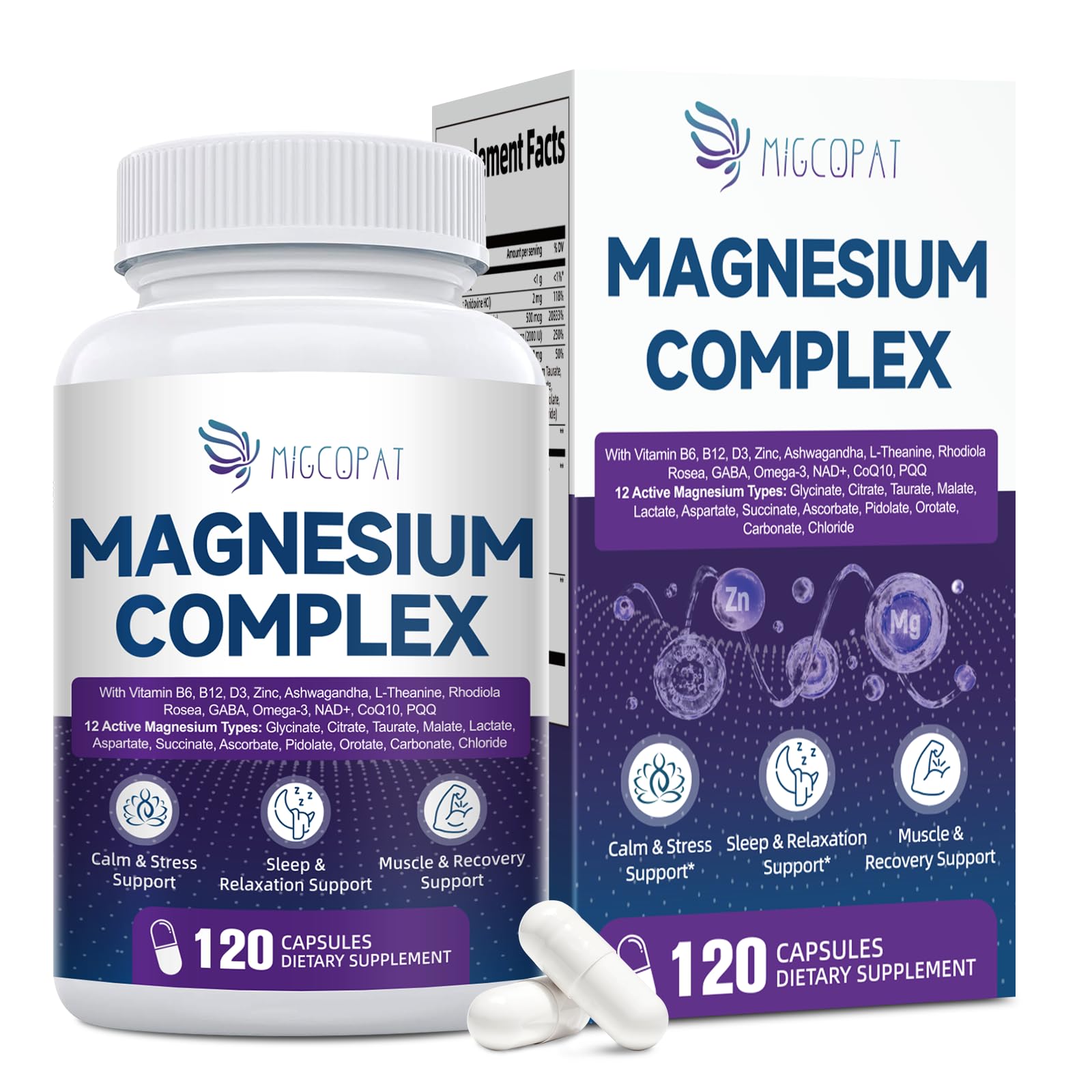Migcopat Magnesium Complex 24-in-1 supplement front view
