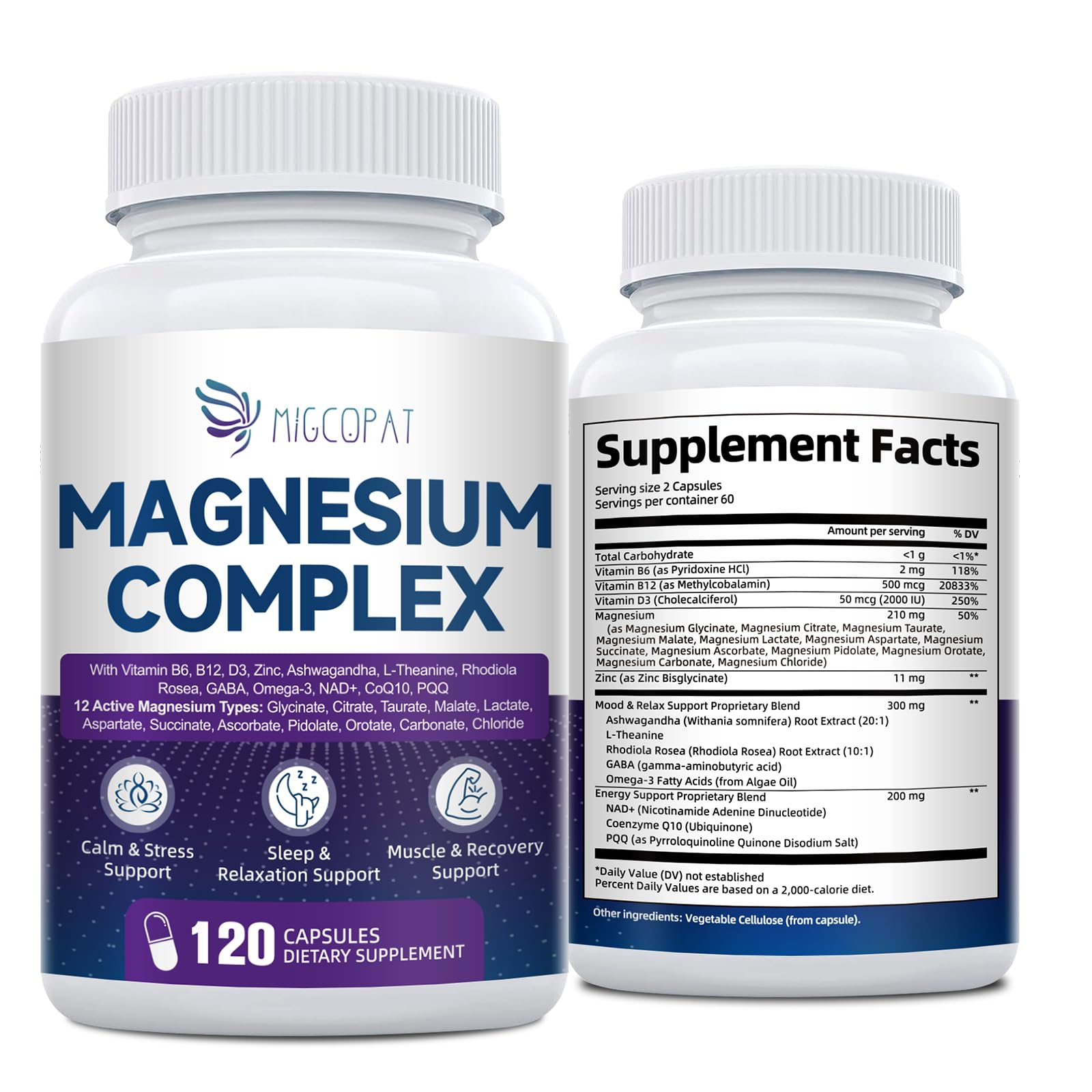 Migcopat Magnesium Complex 24-in-1 supplement front view