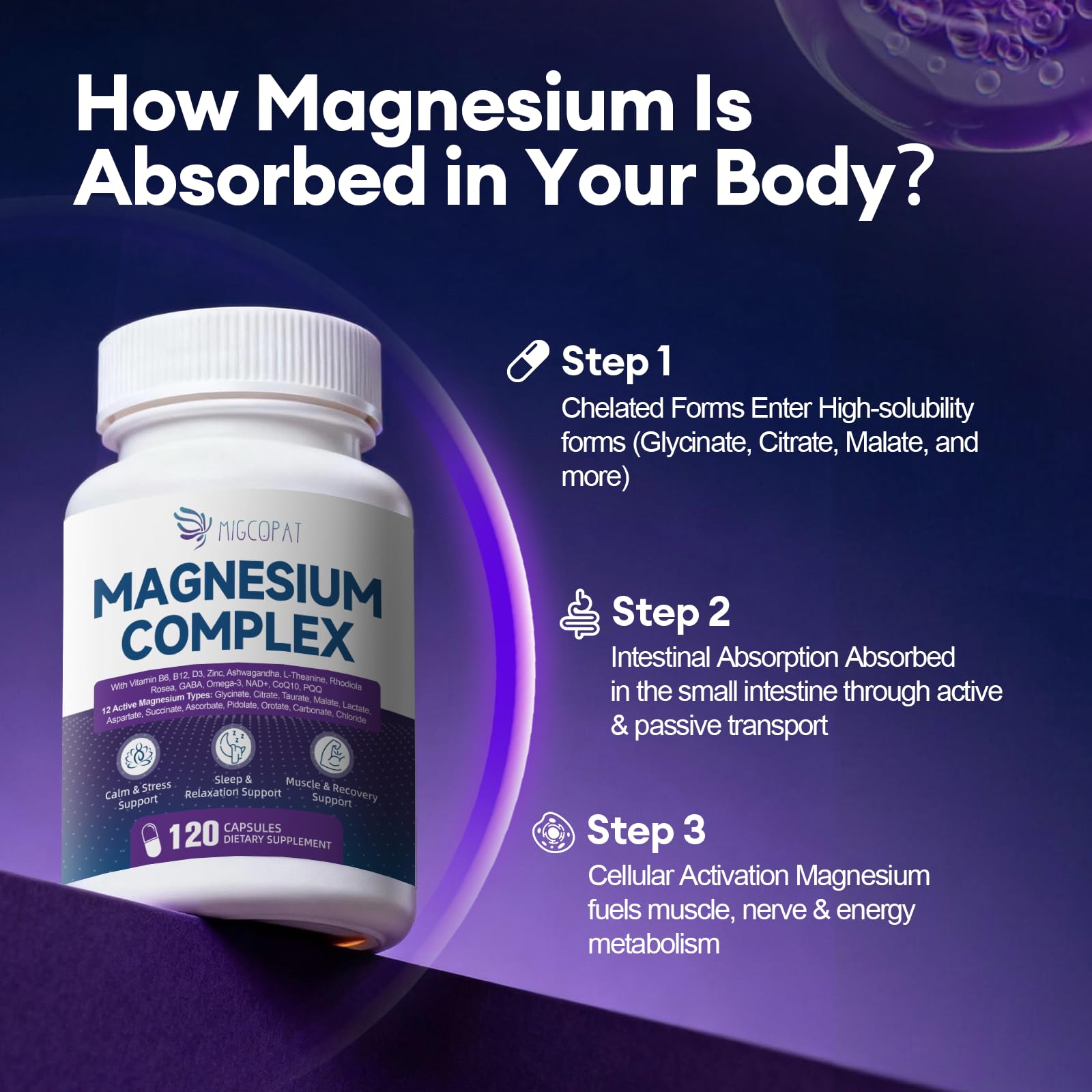 Migcopat Magnesium Complex side view with capsule details