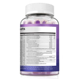 Migcopat Men's Multivitamin Gummies displayed with fresh blackberries