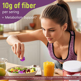 Migcopat Probiotic Fiber Gummies side view with nutritional information