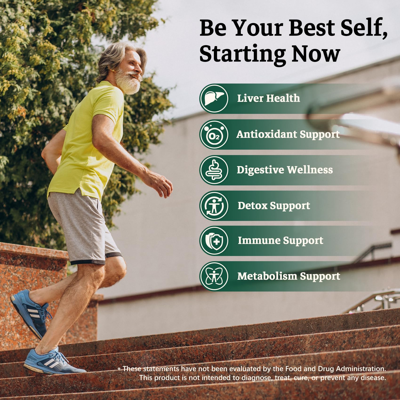 Migcopat TUDCA Liver Support Supplement with lifestyle setting