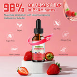 Migcopat Women's Endocrine Superfood Supplement with a glass of water