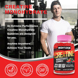 Mightizen Creatine Monohydrate Gummies on a fitness mat