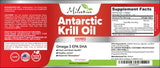 MILANIA Antarctic Krill Oil packaging and capsules