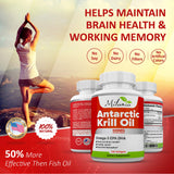 MILANIA Antarctic Krill Oil product label details