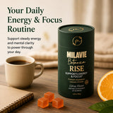 MILAVIE Botanica Rise Energy & Focus Gummies packaging