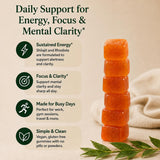 MILAVIE Botanica Rise Energy & Focus Gummies with citrus flavour