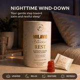 MILAVIE Rest Sleep Gummies packaging side view