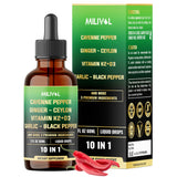 MILIVOL Cayenne Pepper Liquid Drops 60ml front view