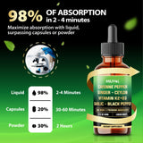 MILIVOL Cayenne Pepper Liquid Drops with measuring dropper