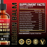 MILIVOL Lemon Balm Tincture 3300mg bottle with dropper