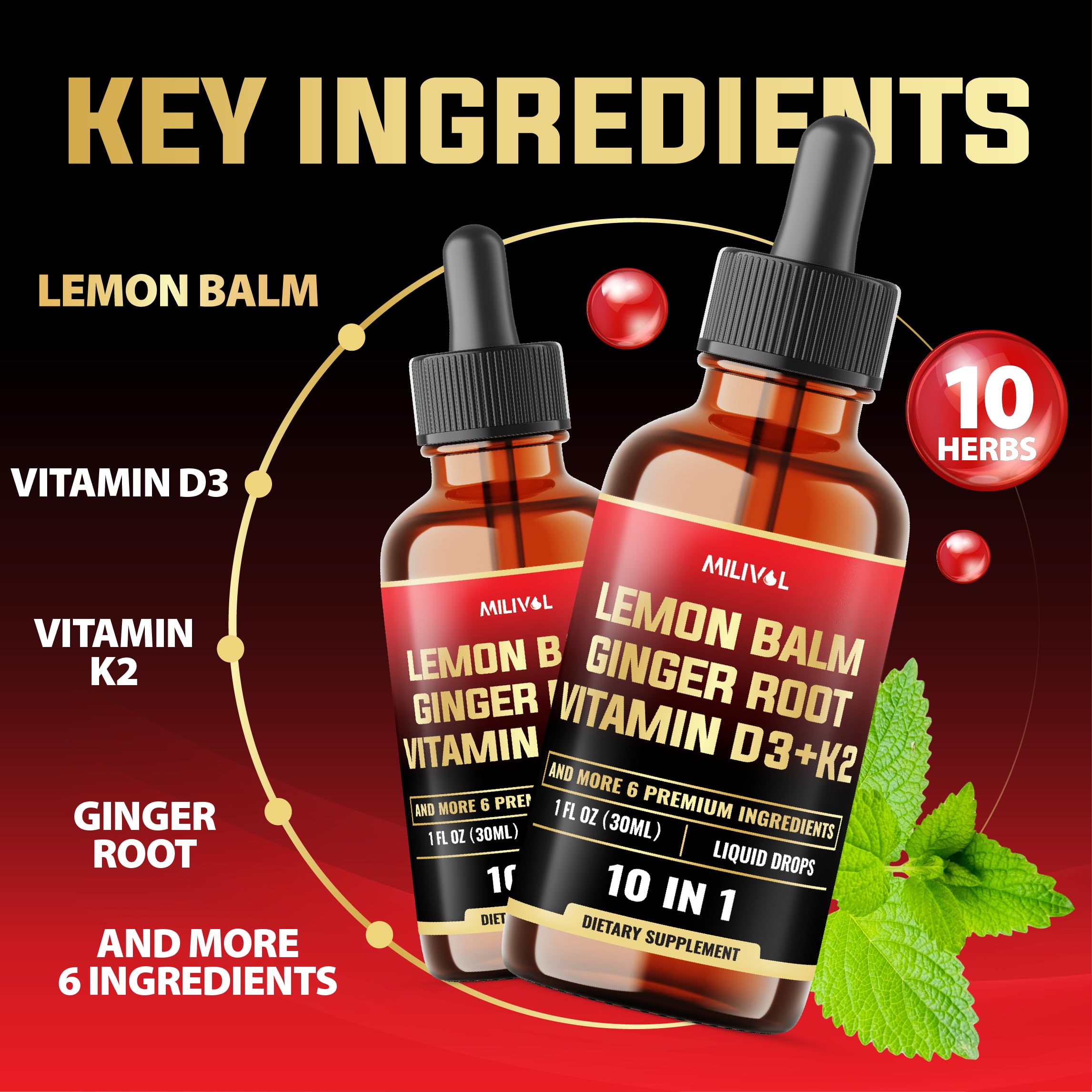 MILIVOL Lemon Balm Tincture ingredients list