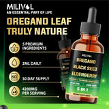 MILIVOL Oregano Oil Drops with measuring dropper