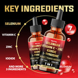 MILIVOL Selenium Liquid Drops 30ml bottle side view