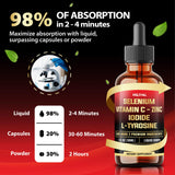 MILIVOL Selenium Liquid Drops mixed in a drink