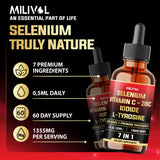 MILIVOL Selenium Liquid Drops on a kitchen counter