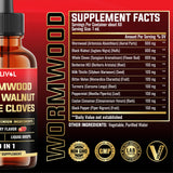 MILIVOL Wormwood Liquid Drops 60ml bottle with dropper