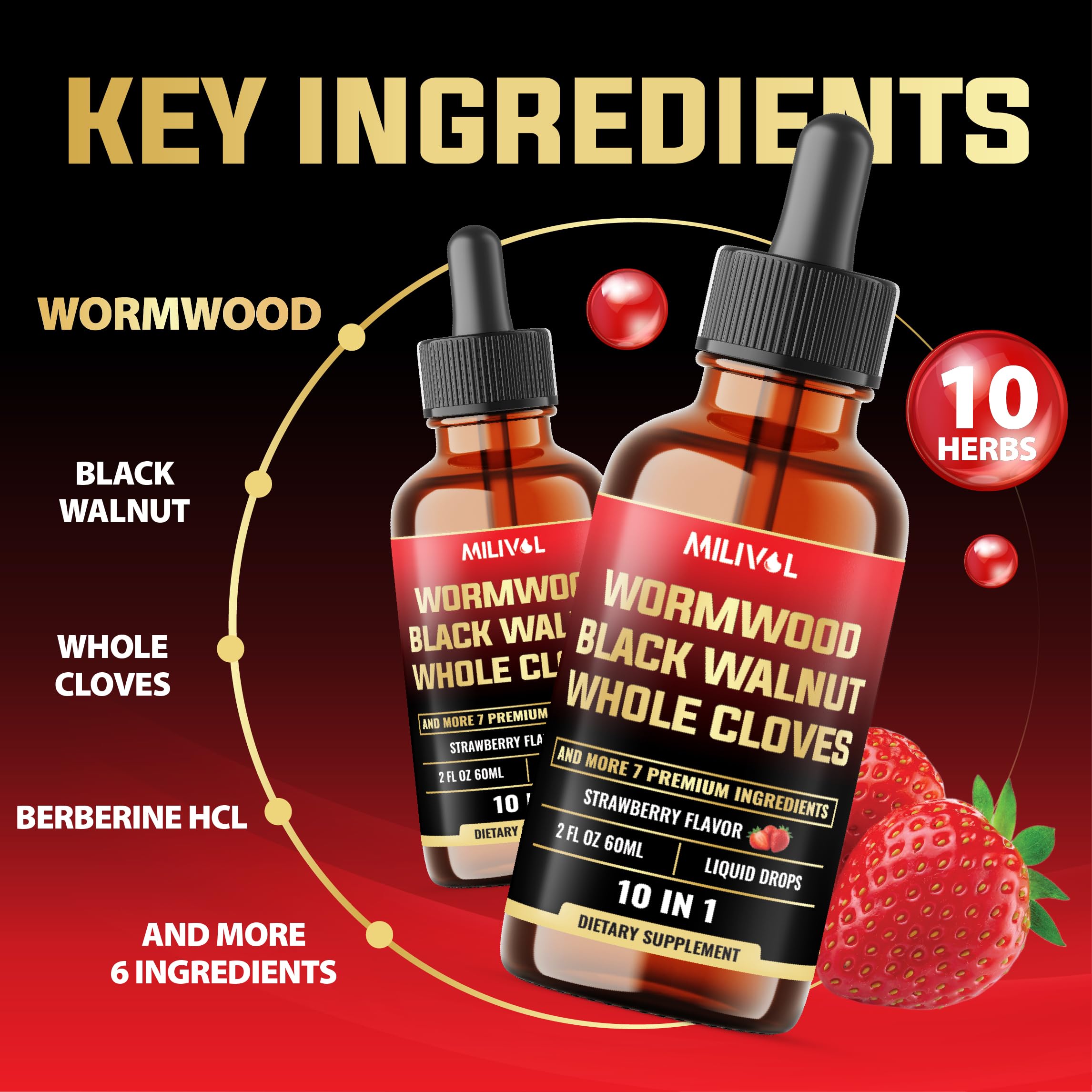 MILIVOL Wormwood Liquid Drops ingredients list