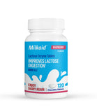 Milkaid Lactase Chewable Tablets 100g front view with packaging