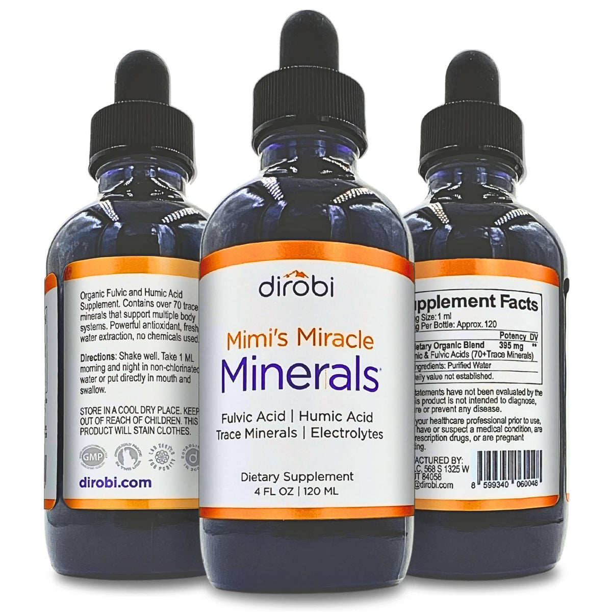 Mimi's Miracle Minerals Fulvic Humic Mineral Blend 249g front view