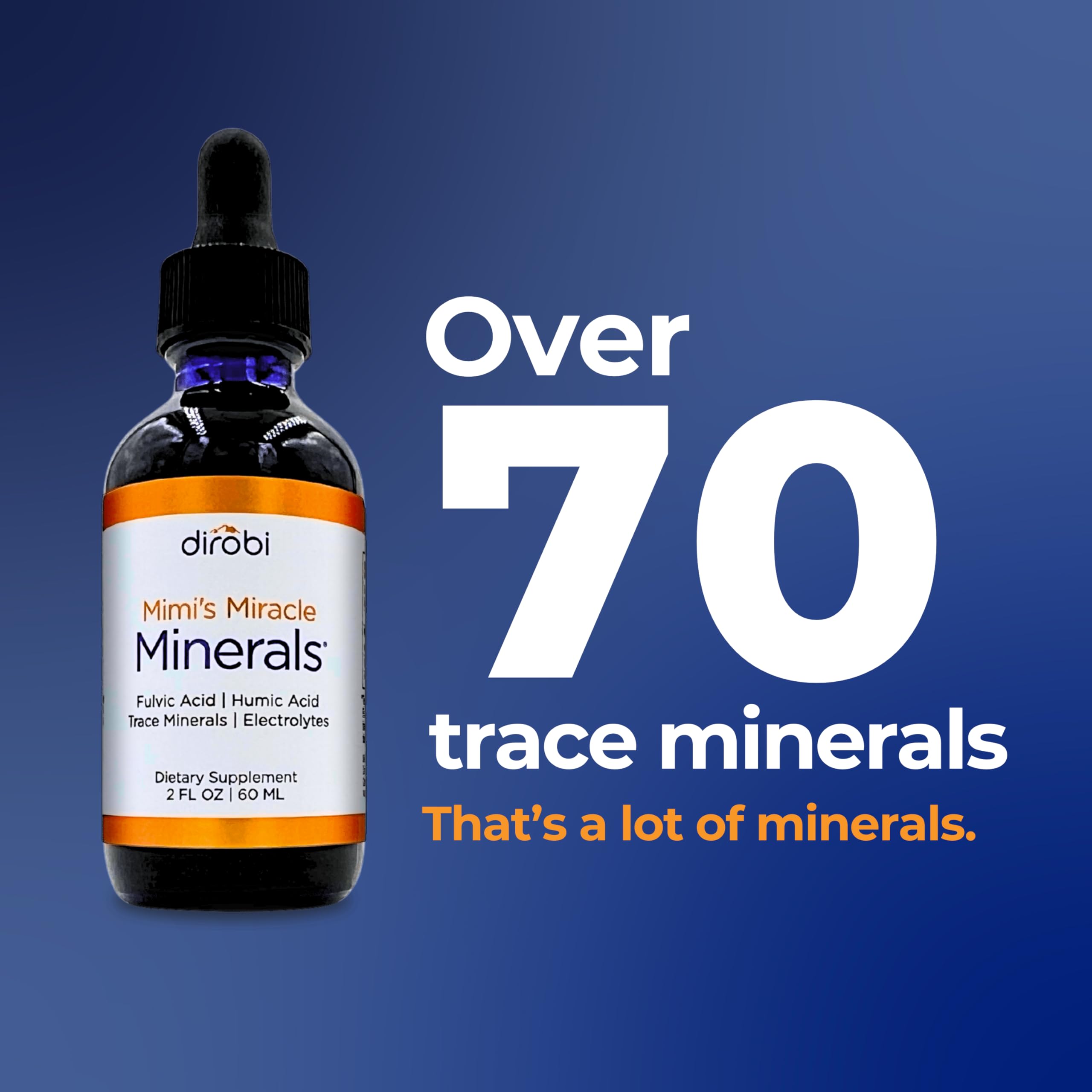 Mimi's Miracle Minerals Fulvic Humic Mineral Blend 249g label close-up