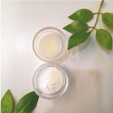 minature Aloe Vera Gel Powder 200x on a wooden table