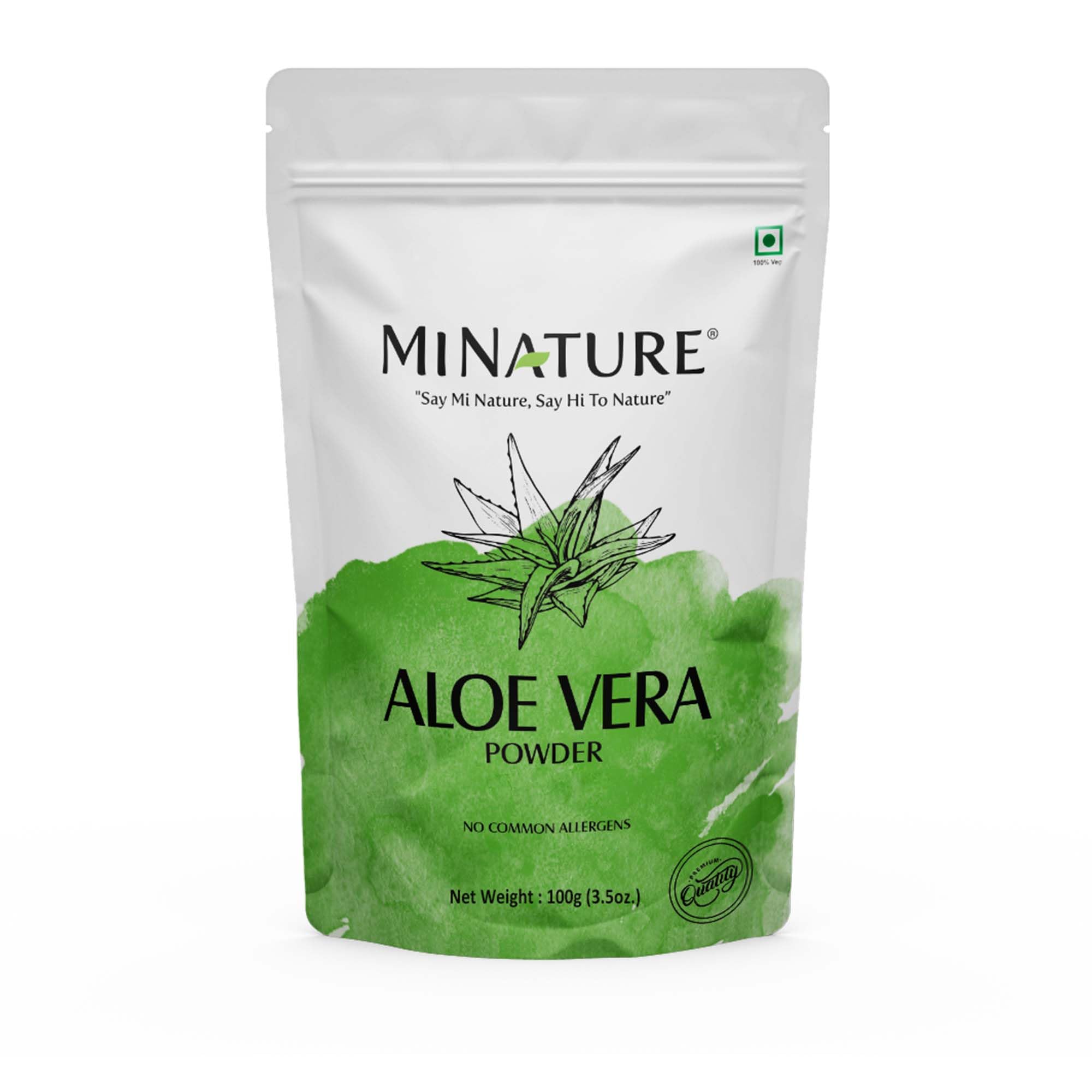 minature Aloe Vera Leaf Powder 100g front view