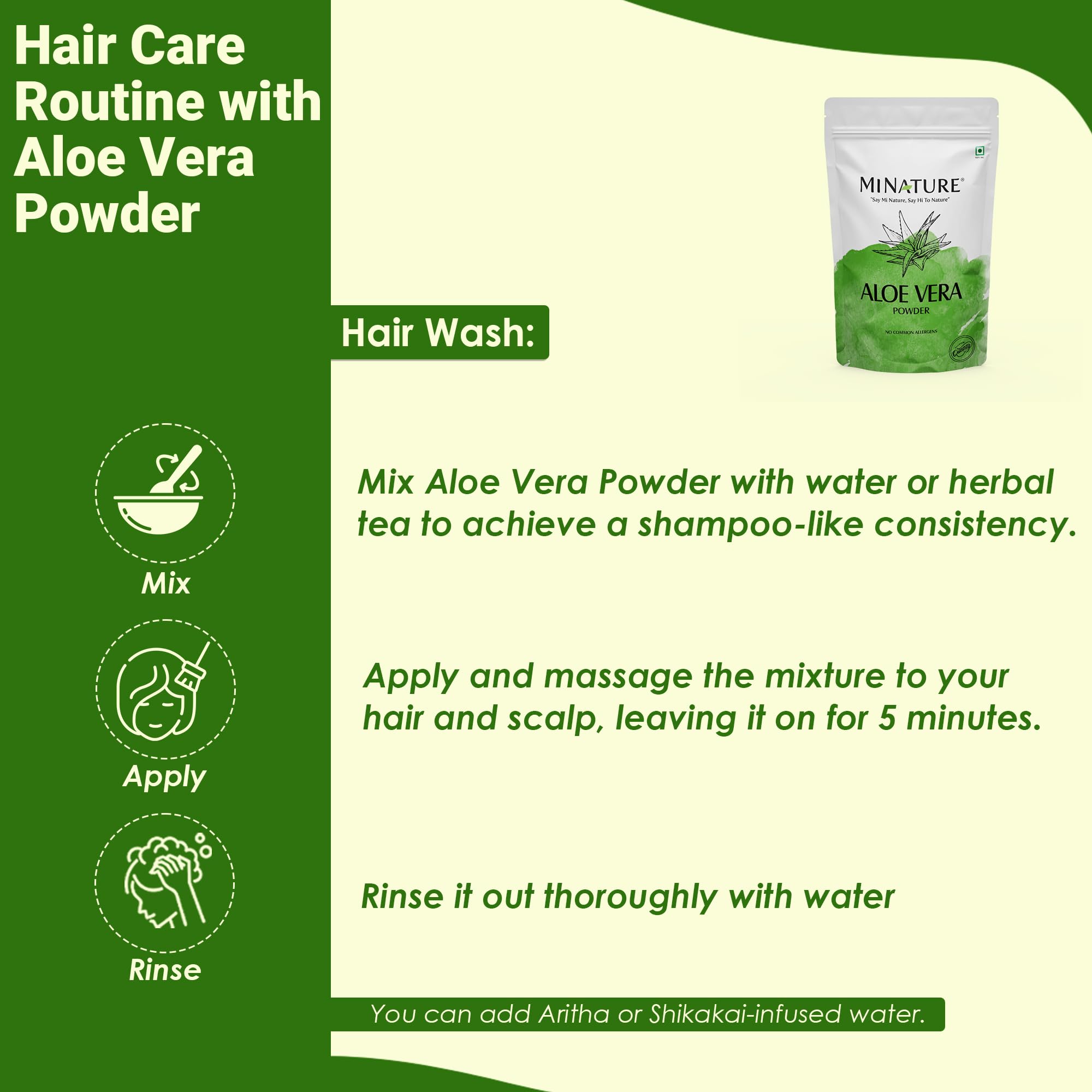 minature Aloe Vera Leaf Powder 100g in a DIY project setting