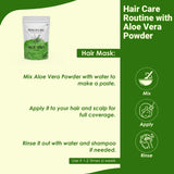 minature Aloe Vera Leaf Powder 100g packaging back view