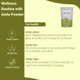 minature Amla Powder 100g in a bowl for hair mask preparation