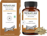 minature Ashwagandha Tablets side view showing dosage details