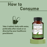 minature Curry Leaves Tablets 1000mg bottle with ingredients