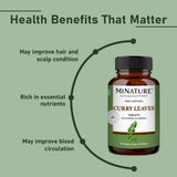 minature Curry Leaves Tablets 1000mg close-up of tablets