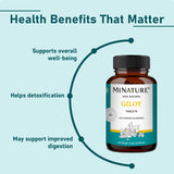 minature Giloy Tablets back view with dosage instructions