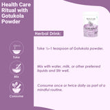 minature Gotu Kola Powder 240g in a bowl with a teaspoon