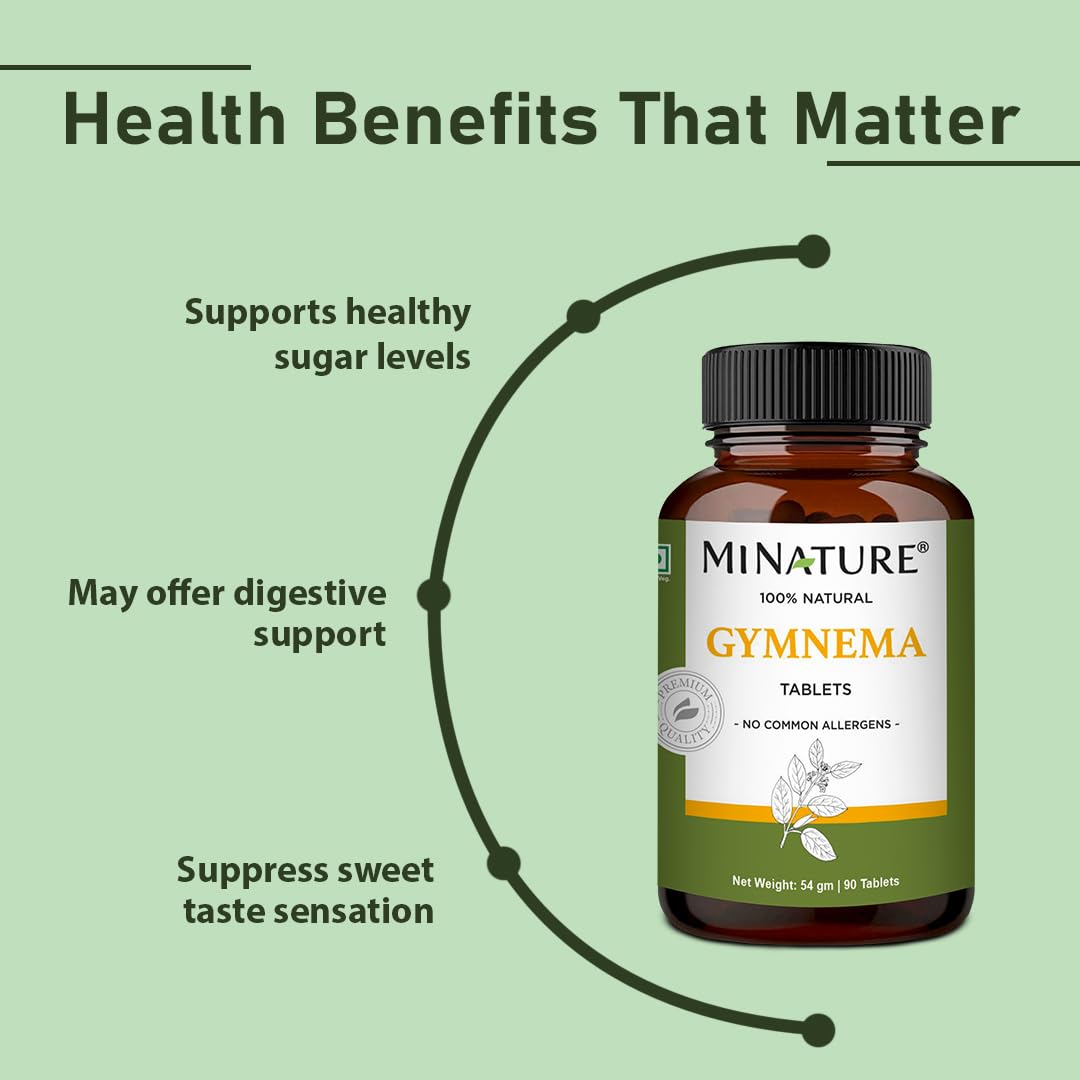 minature Gymnema Tablets 1000mg back view with ingredient list