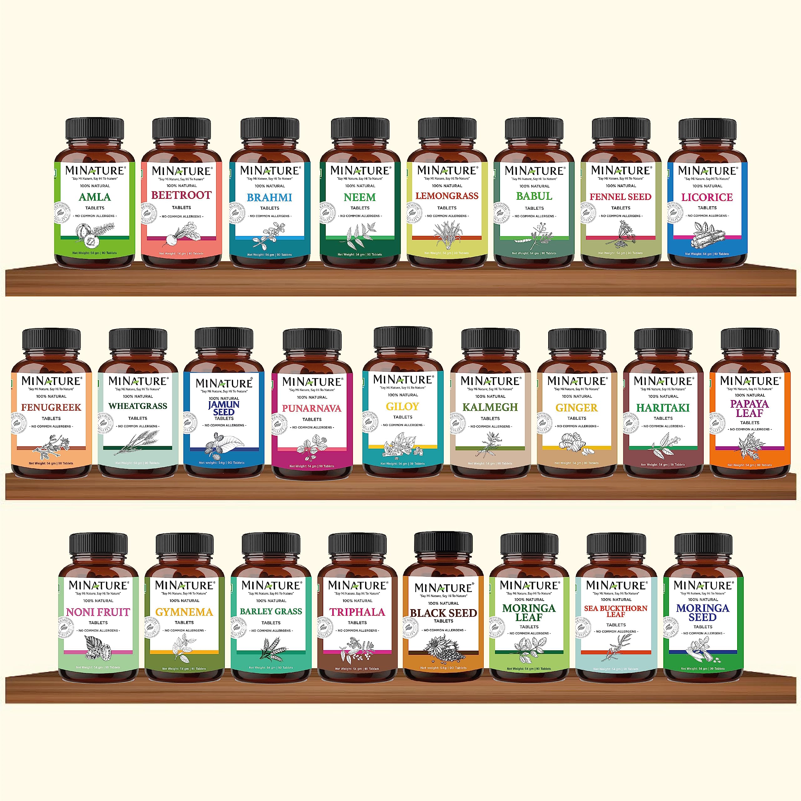 minature Gymnema Tablets 1000mg showing natural ingredients