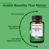 minature Moringa Seed Powder 1000mg supplement packaging