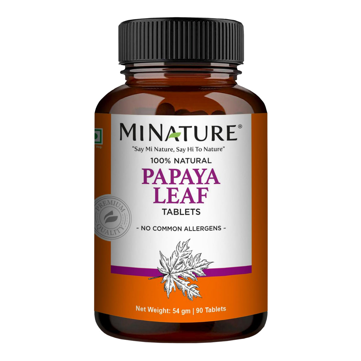 minature Papaya Leaf Tablets front view packaging