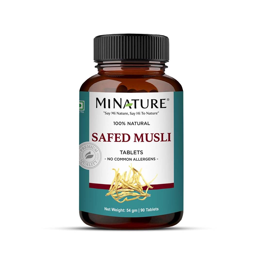 minature Safed Musli Tablets 90 count front view