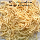 minature Safed Musli Tablets back label close-up
