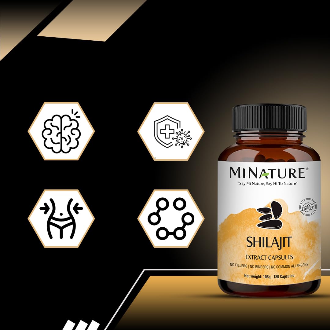 minature Shilajit Capsules 1000mg back view